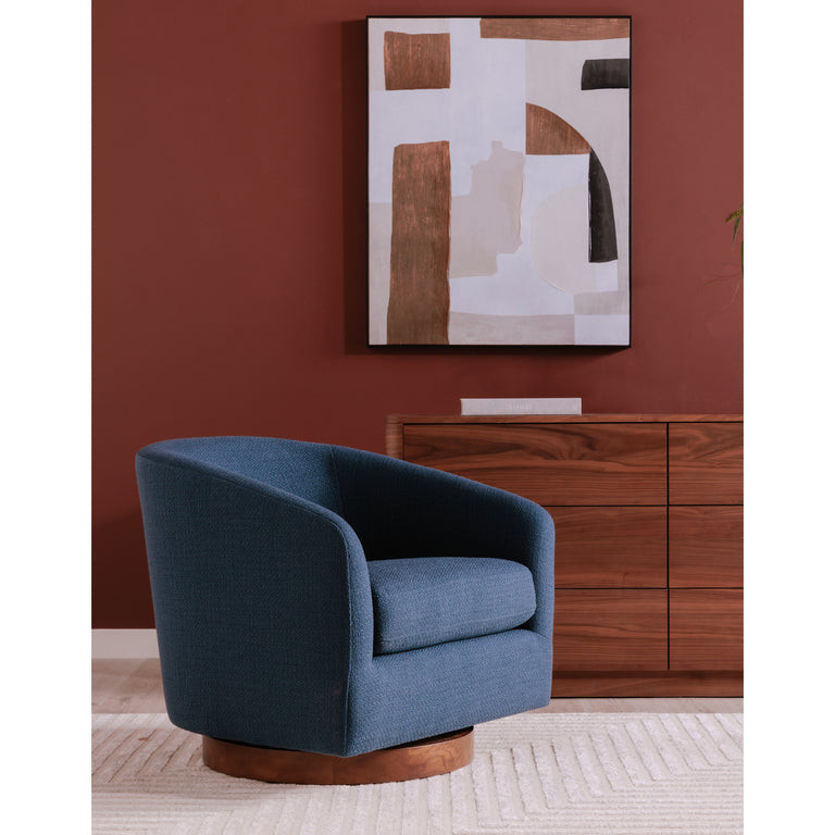 OSCY SWIVEL CHAIR DARK ATLANTIC