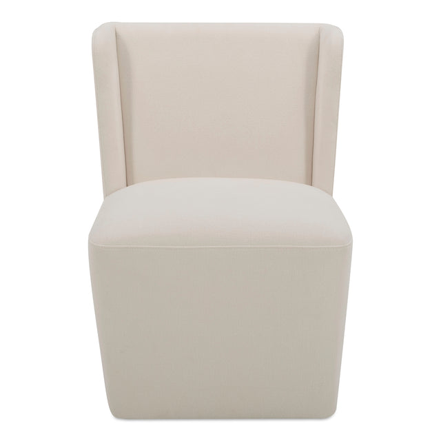 CORMAC ROLLING DINING CHAIR CREAM