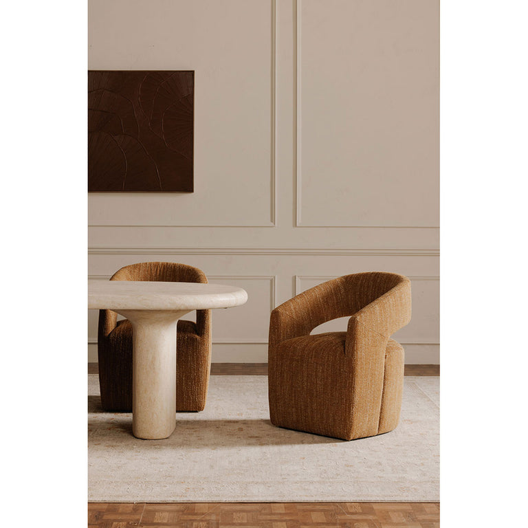 BARROW ROLLING DINING CHAIR AMBER GLOW