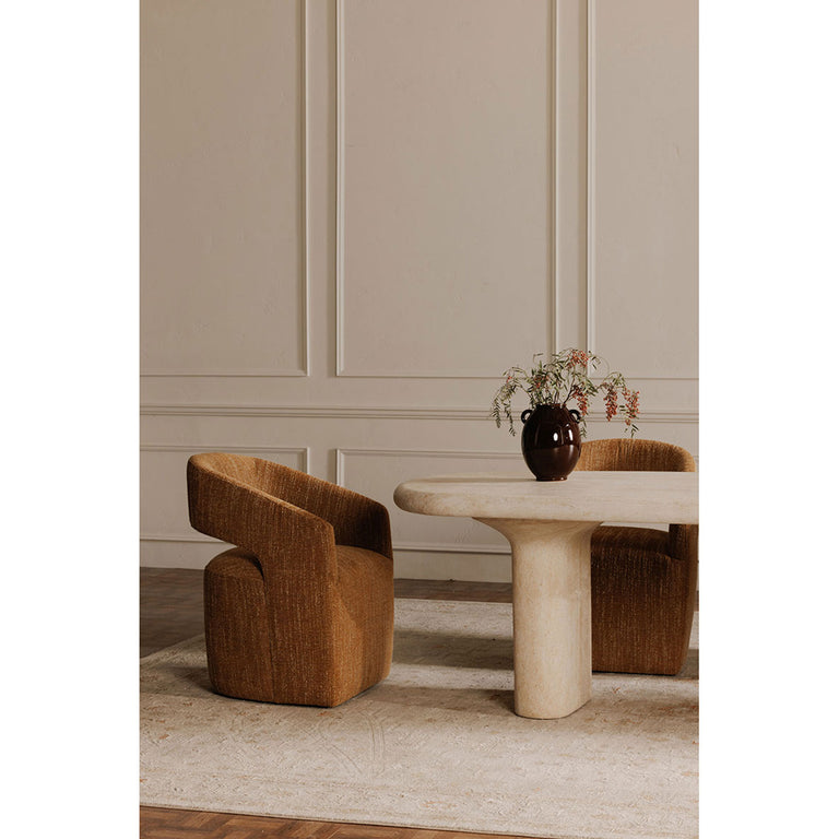 BARROW ROLLING DINING CHAIR AMBER GLOW
