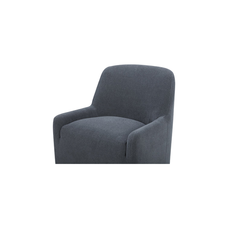 MAISIE ROLLING DINING CHAIR FLECKED OAT