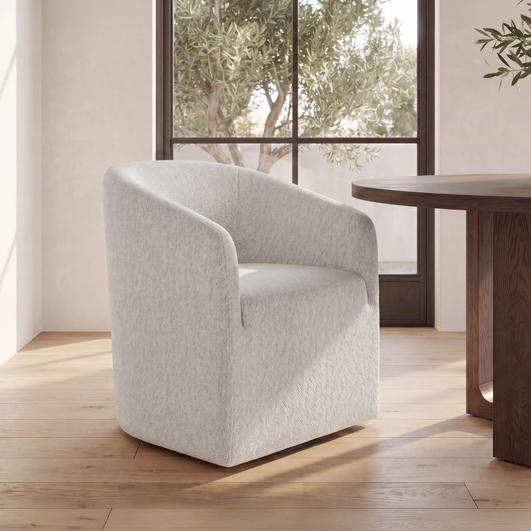 SANDY ROLLING DINING CHAIR GREY