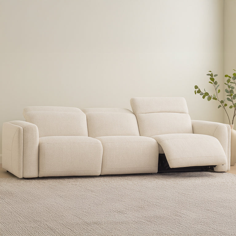 WILDER POWER RECLINER SOFA FLECKED OAT