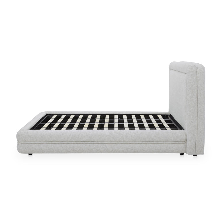 TORY KING BED PEBBLE