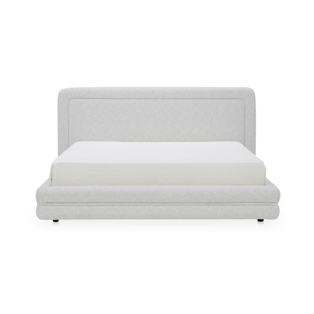 TORY KING BED PEBBLE