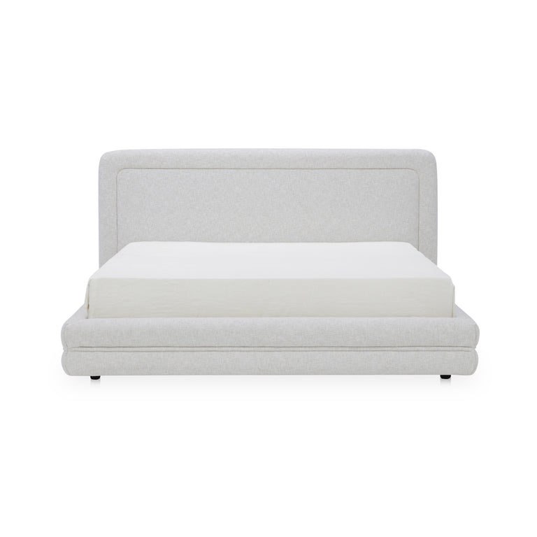 TORY KING BED PEBBLE