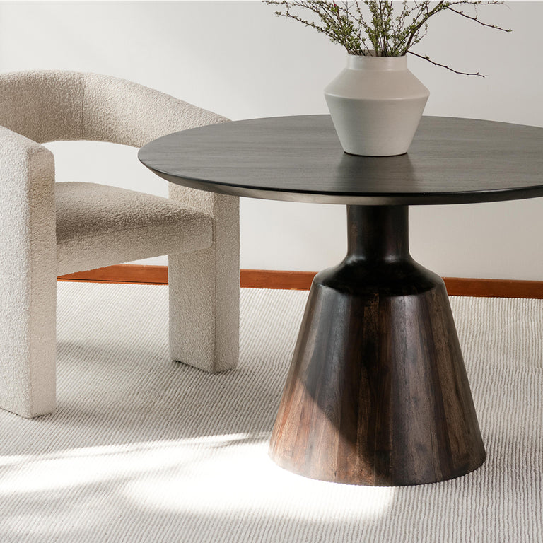 MYRON DINING TABLE DARK BROWN