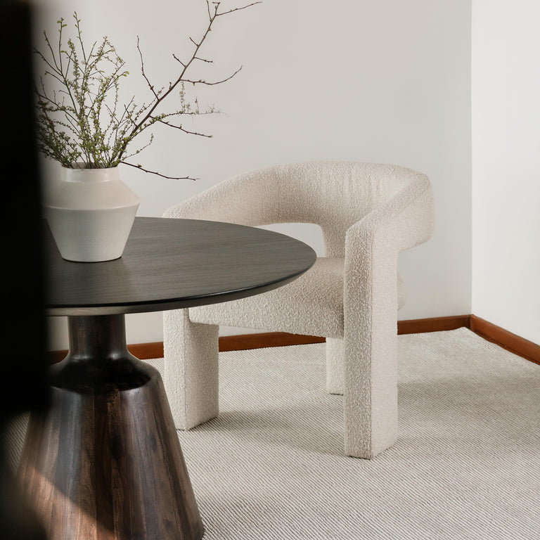 MYRON DINING TABLE DARK BROWN