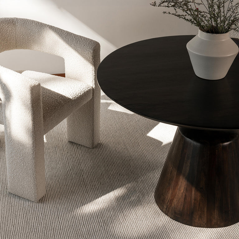 MYRON DINING TABLE DARK BROWN