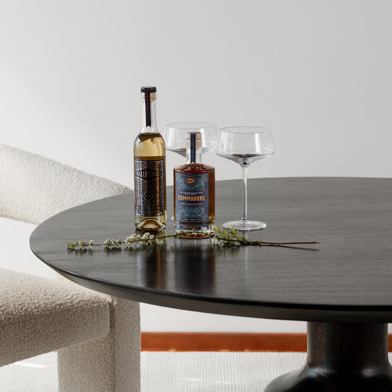 MYRON DINING TABLE DARK BROWN