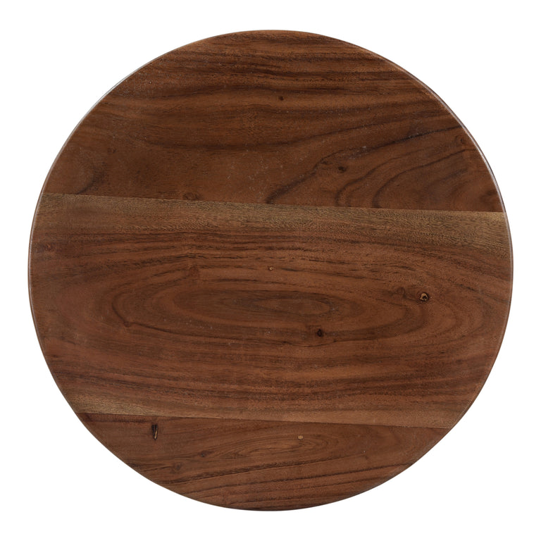 NELS END TABLE DARK BROWN