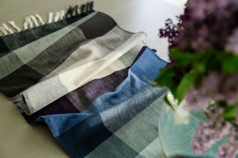 KALAM HANDWOVEN ETHIOPIAN COTTON TABLE RUNNER | ENTERTAINING