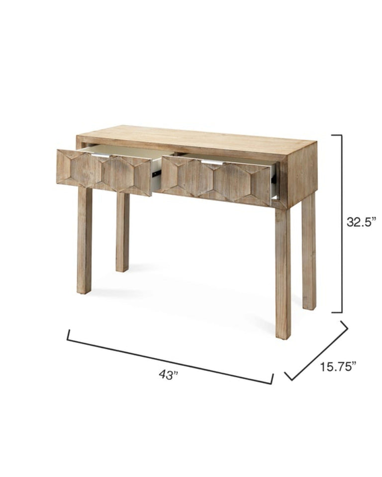 JUNIPER TWO DRAWER CONSOLE