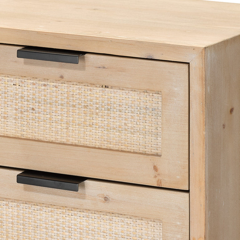 REED 3 DRAWER SIDE TABLE