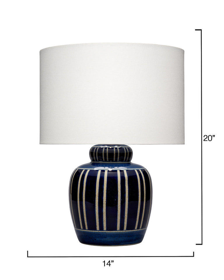 ARTHUR TABLE LAMP NAVY BLUE