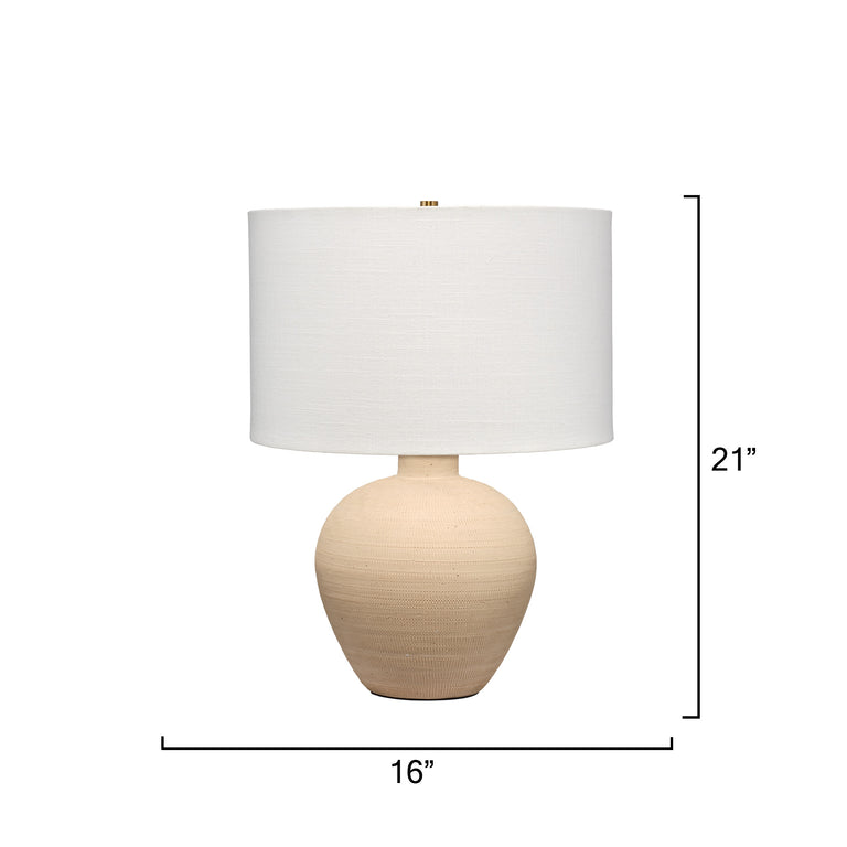 TABLE LAMP, TOASTED CREAM