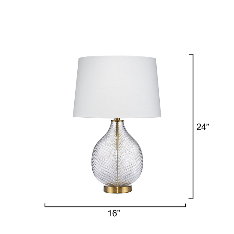 TABLE LAMP, GLASS