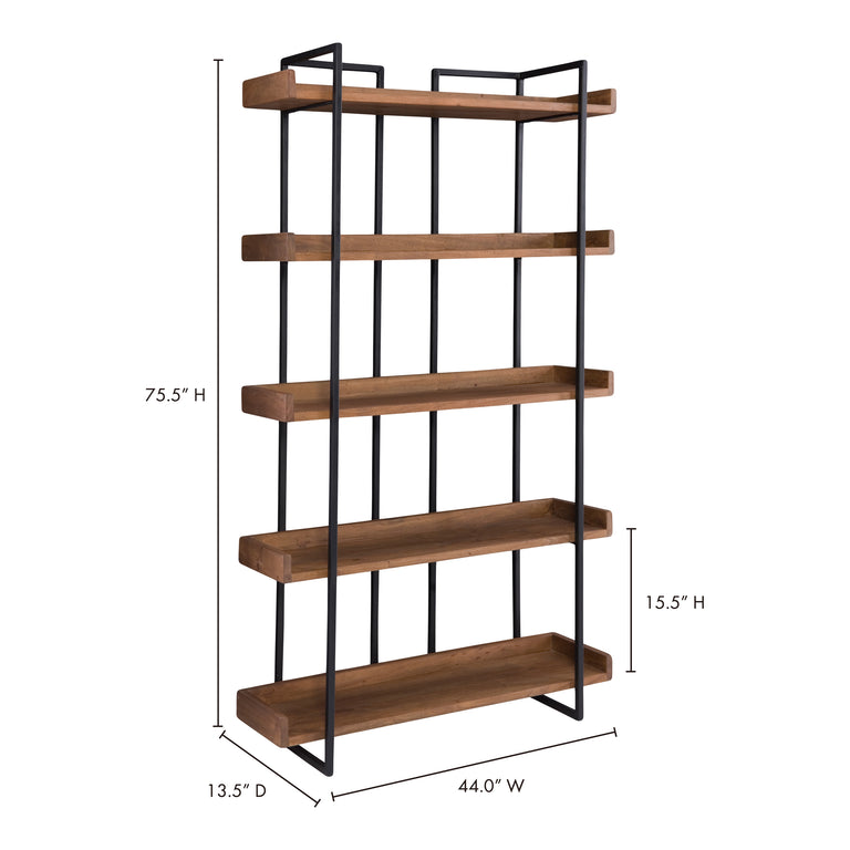 VANCOUVER BOOKSHELF SMALL LIGHT BROWN