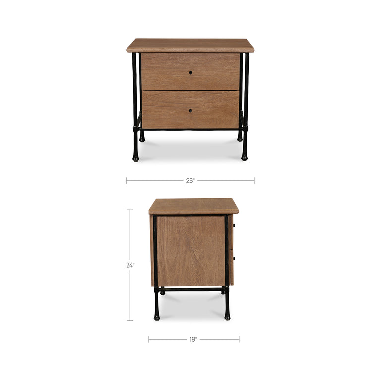 RENE NIGHTSTAND BROWN