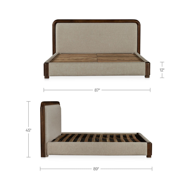 BOWER KING BED BROWN