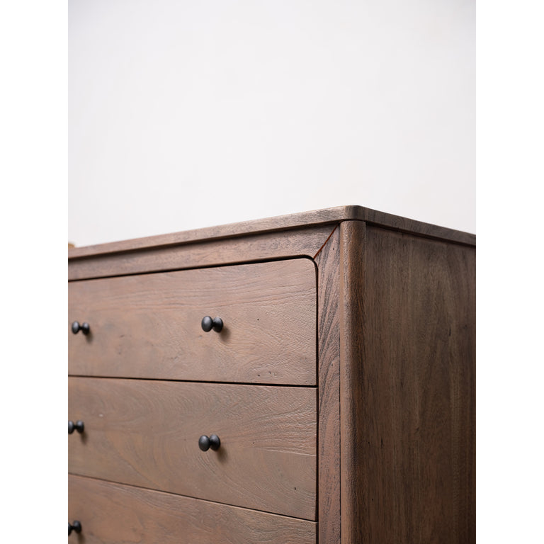 MABEL 6 DRAWER DRESSER DARK BROWN