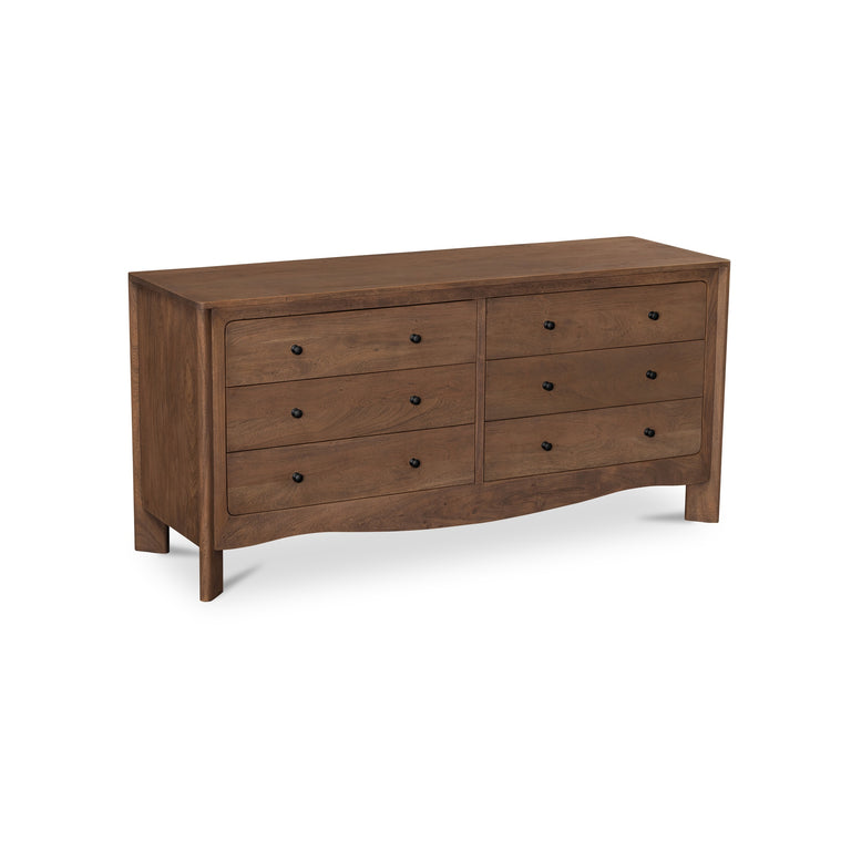 MABEL 6 DRAWER DRESSER DARK BROWN
