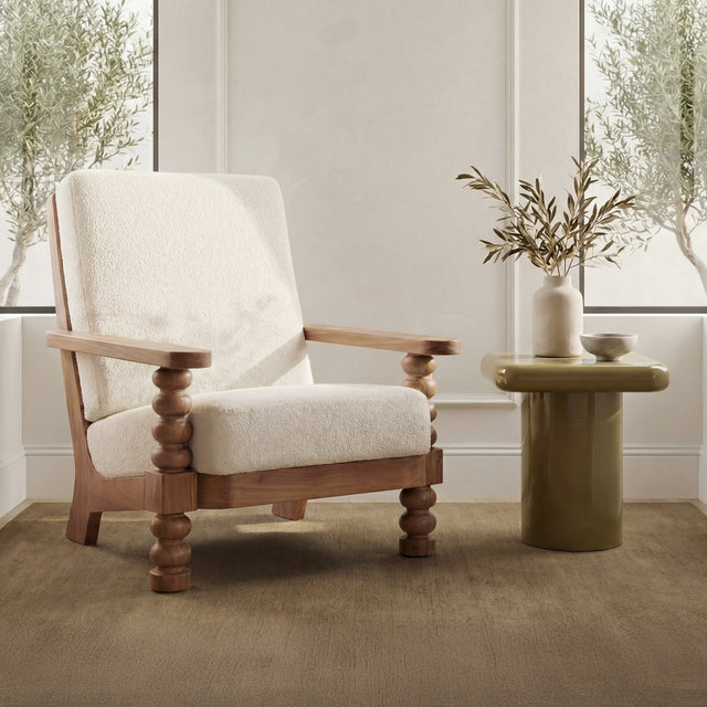 INGRID ACCENT CHAIR OFF WHITE