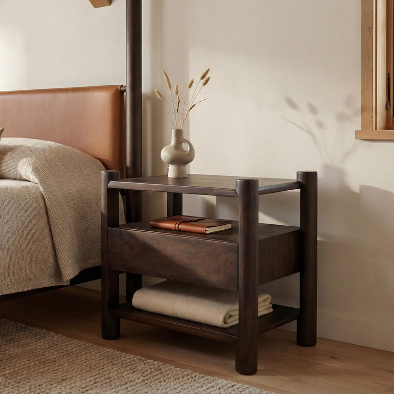 DEVIN NIGHTSTAND BROWN