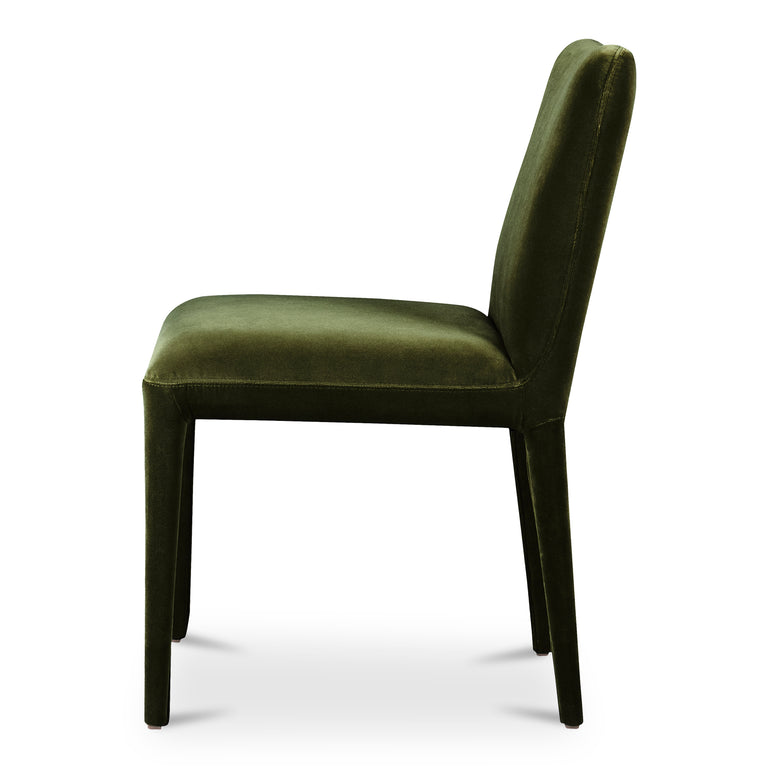 CALLA DINING CHAIR GREEN VELVET - SET OF TWO