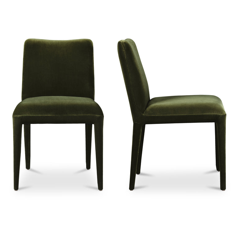 CALLA DINING CHAIR GREEN VELVET - SET OF TWO