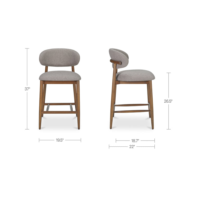 ELLIE COUNTER STOOL LIGHT BROWN