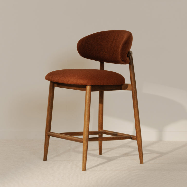ELLIE COUNTER STOOL LIGHT BROWN