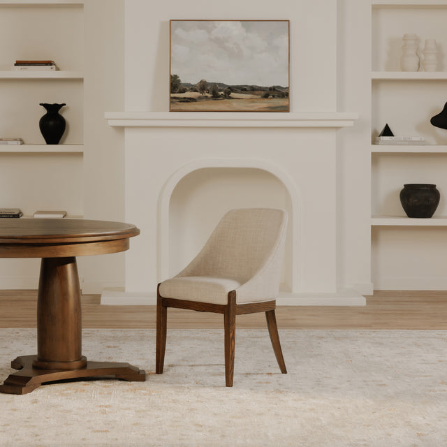 EDWARD DINING CHAIR HEATHER BEIGE