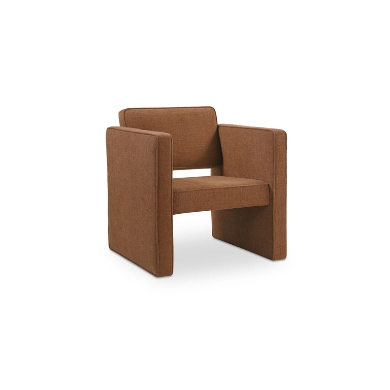 HARRIS ACCENT CHAIR BLACK AND BEIGE WEAVE