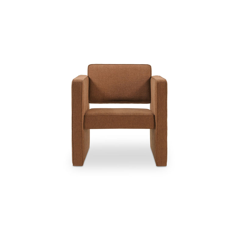 HARRIS ACCENT CHAIR BLACK AND BEIGE WEAVE
