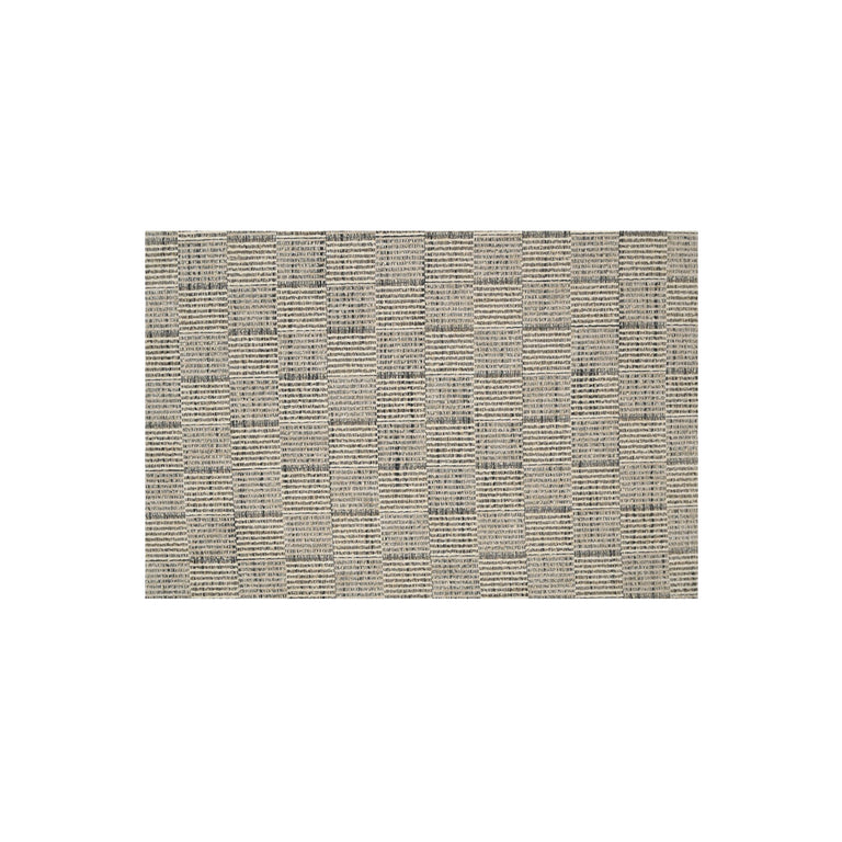 HARRIS ACCENT CHAIR BLACK AND BEIGE WEAVE