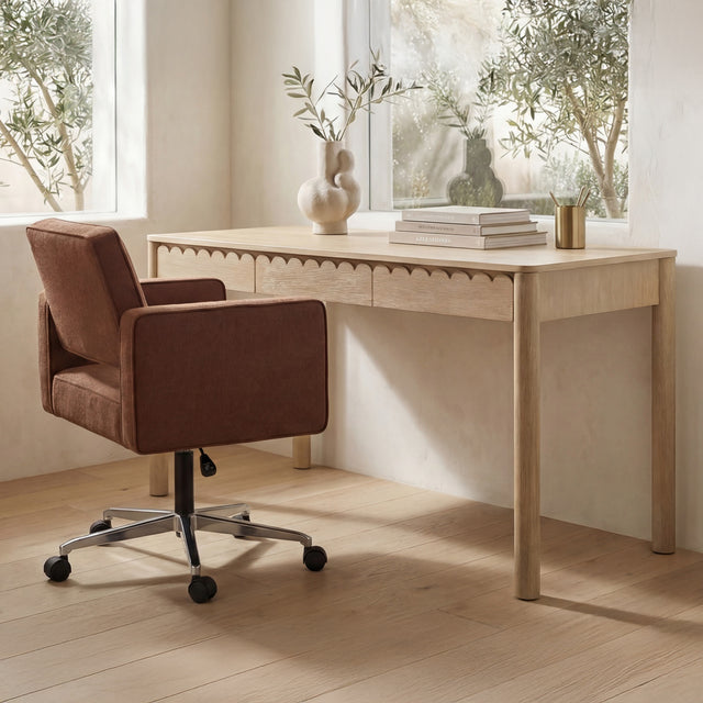HARRIS OFFICE CHAIR BURGUNDY