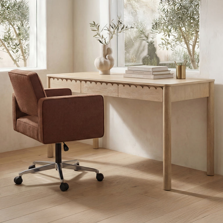 HARRIS OFFICE CHAIR BURGUNDY