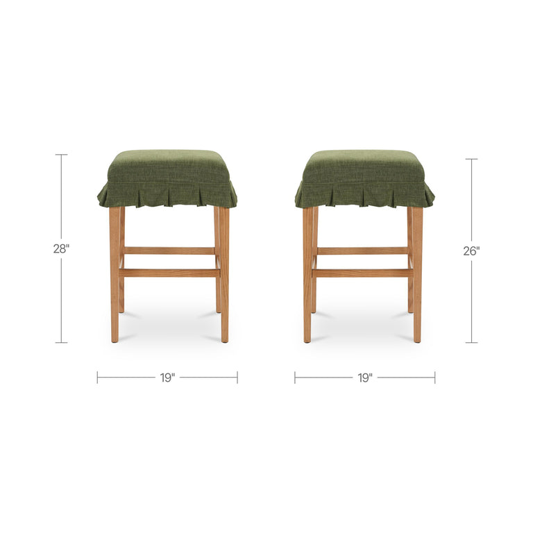 ANNA COUNTER STOOL GREEN