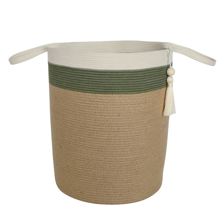 Floor Basket - Olive Jute Jungle
