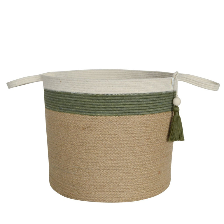Floor Basket - Olive Jute Jungle