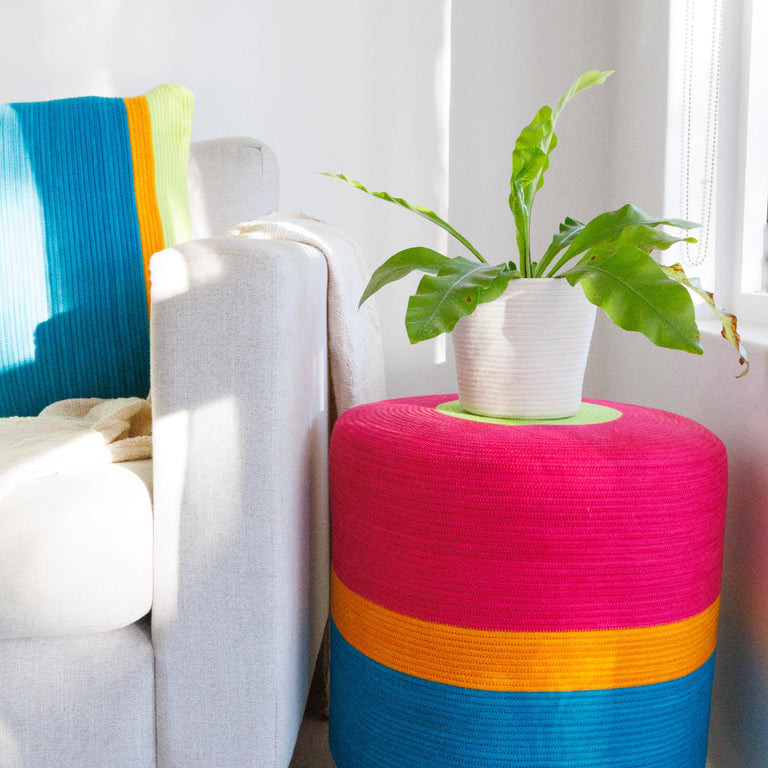 OTTOMAN - FUCHSIA & TEAL | SEATING from South Africa