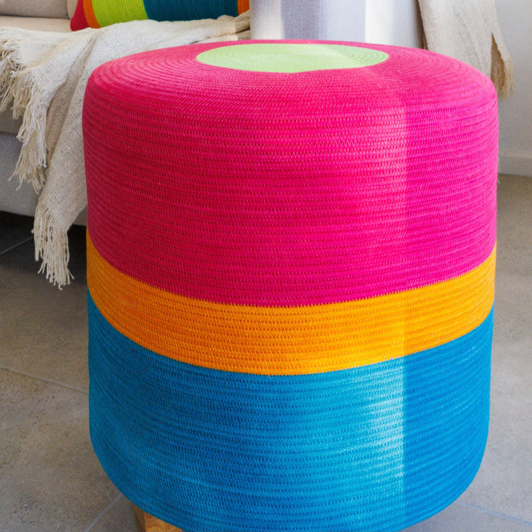 OTTOMAN - FUCHSIA & TEAL | SEATING from South Africa