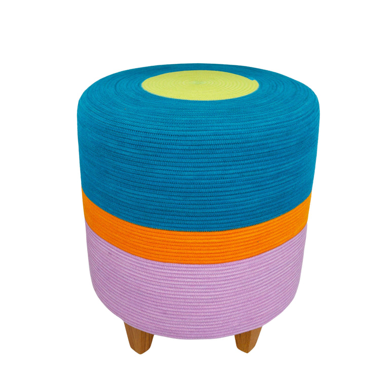 OTTOMAN - TEAL & BERRY PURPLE | SEATING from South Africa