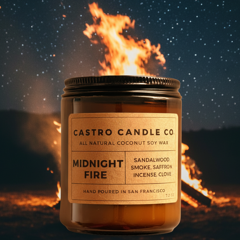 MIDNIGHT FIRE CANDLE | HOME FRAGRANCE & CANDLES