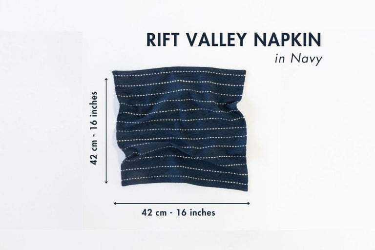 RIFT VALLEY HANDWOVEN ETHIOPIAN COTTON COCKTAIL NAPKINS | SET OF 2 | ENTERTAINING