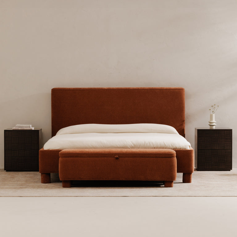 ICHIGO STORAGE BENCH DEEP ORANGE