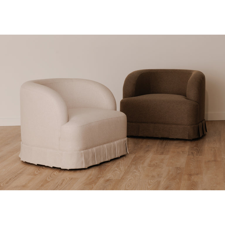 MAREN SWIVEL CHAIR BEIGE