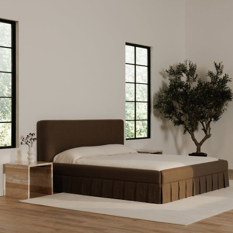MAREN KING BED BROWN