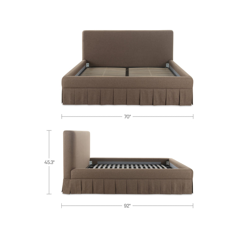 MAREN KING BED BROWN